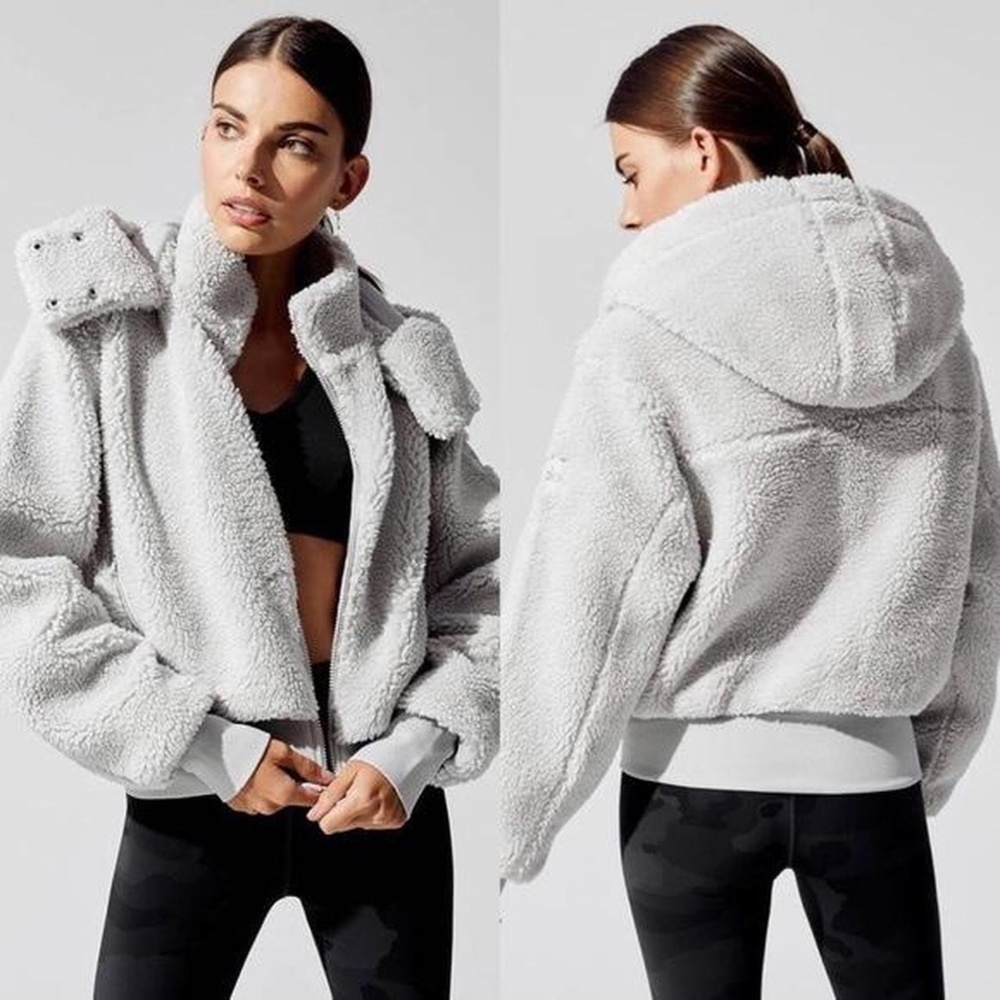 ALO Foxy Sherpa Jacket Gray